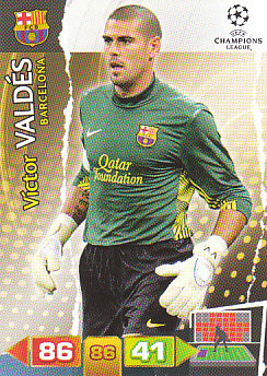 Victor Valdes FC Barcelona 2011/12 Panini Adrenalyn XL CL #23